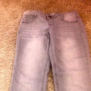 Girls gray jeans. Size 12. Brand = So